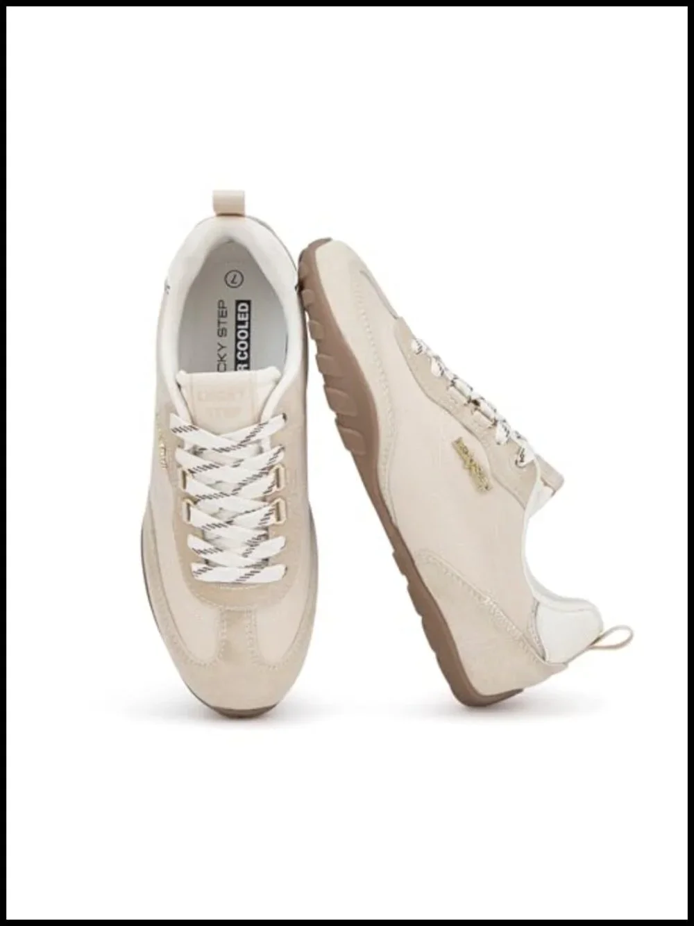 Lightweight Casual Non Slip Lace Up Sneakers - Faux Leather Retro Skate Shoe
